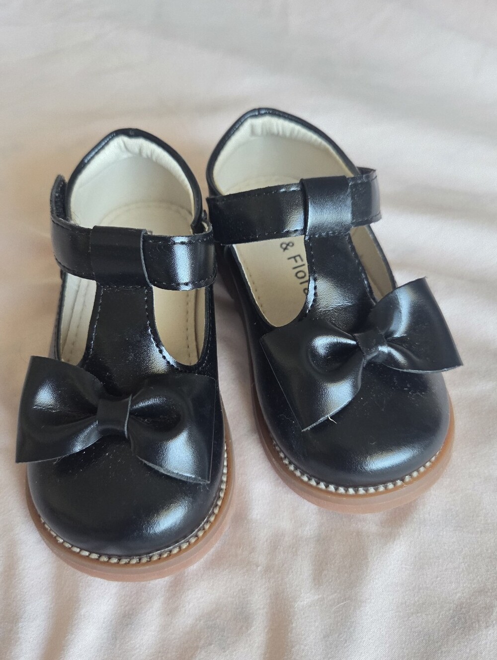 Girls Black Mary Jane Dress Shoes with Bow
